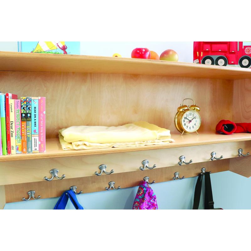 Double Row Wall Mounted Coat Rack