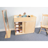 EZ Clean Birch Changing Cabinet With Trays