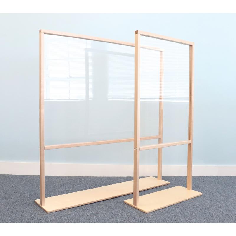 Floor Standing Acrylic Partition 48W