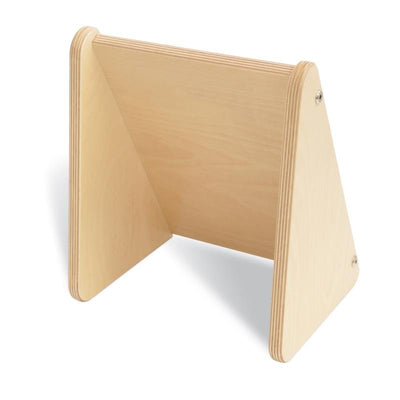 Whitney Brothers Infant Mirror Stand for babies and toddlers, wooden frame with shatterproof mirror for early development and sensory exploration.