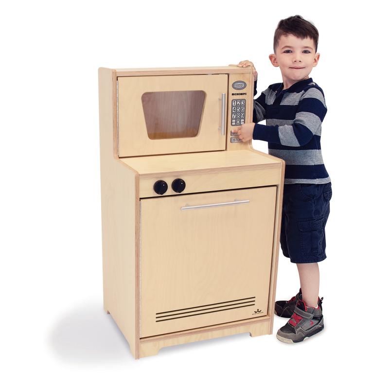 Pretend Play Microwave And Dishwasher: Natural