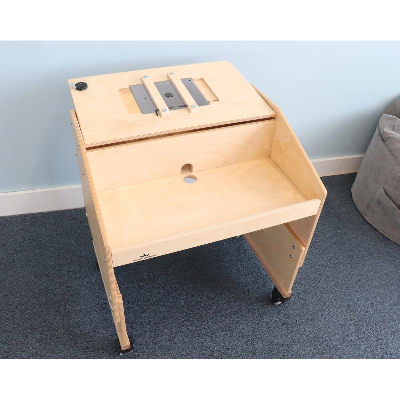 Mobile Adjustable Tablet Desk - Single