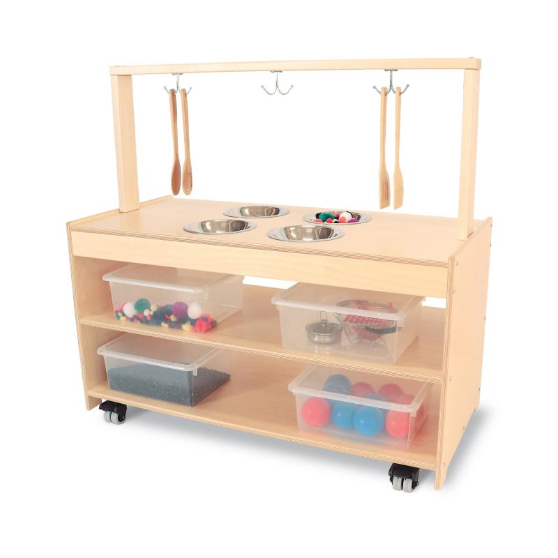 Mobile Sensory Play Pretend Play Kitchen