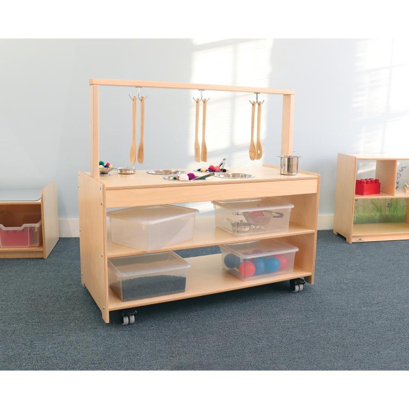 Mobile Sensory Play Pretend Play Kitchen