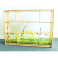 Nature View Acrylic Back Cabinet 36H