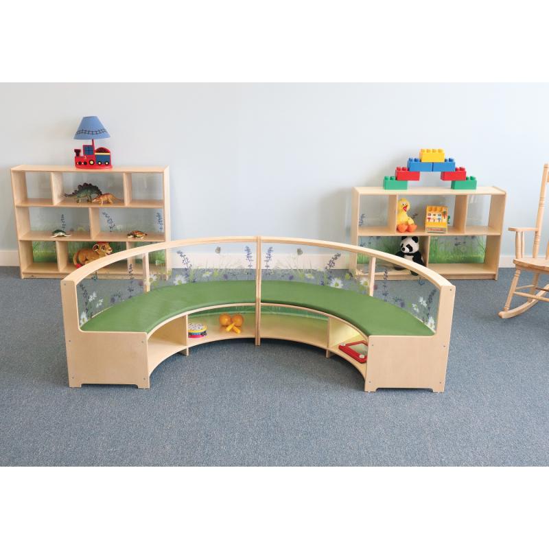 Kids Sofa Wooden Preschool Furniture Whitney Brothers Nature View Collection