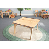 Nature View Live Edge Square Table