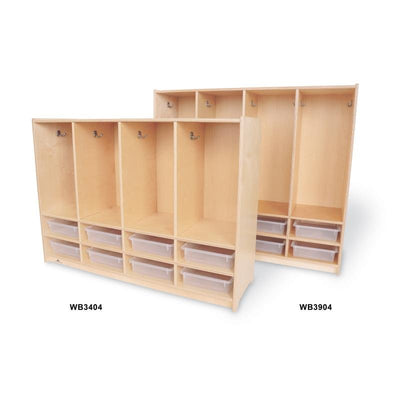 Preschool 8 Section Coat Locker With Trays