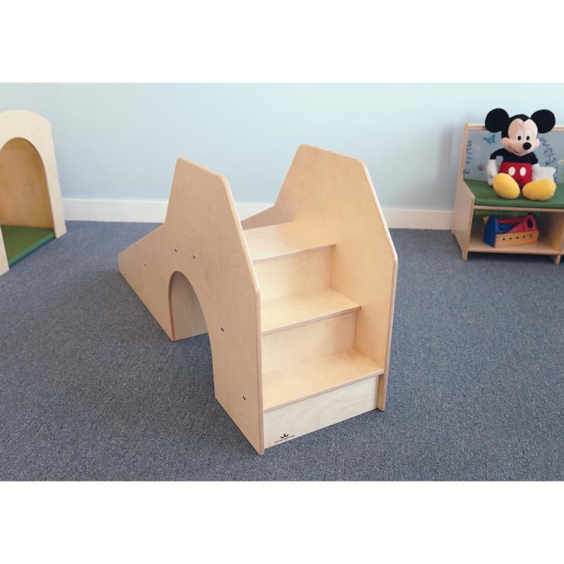 Toddler Slide With Stairs and Tunnel