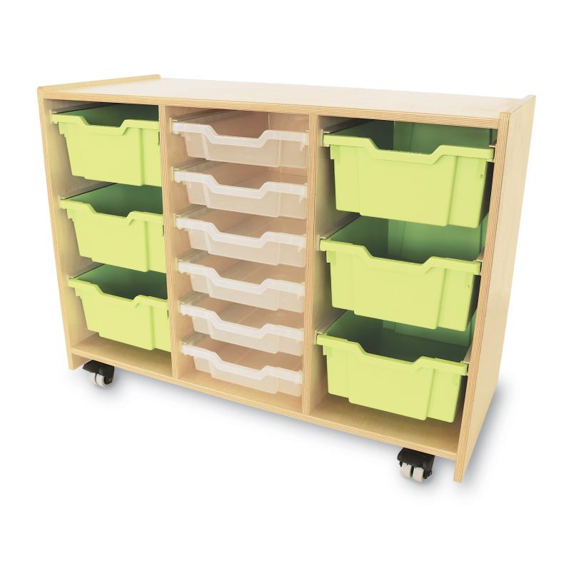 Whitney Plus Green Tray Storage Cabinet