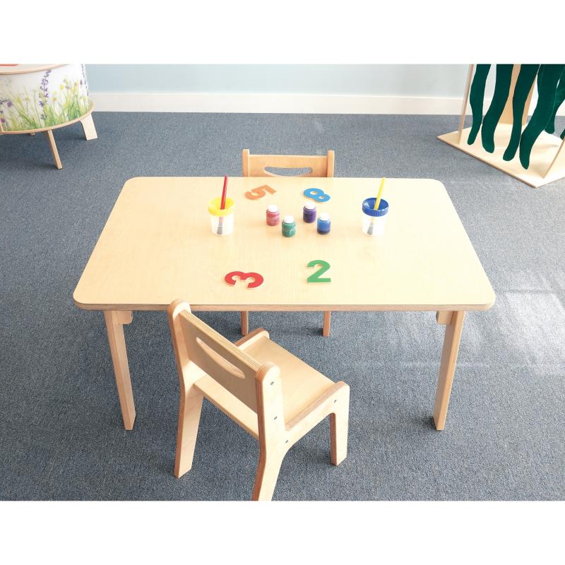 Preschool Table Rectangle Wooden Table Preschool table and chair