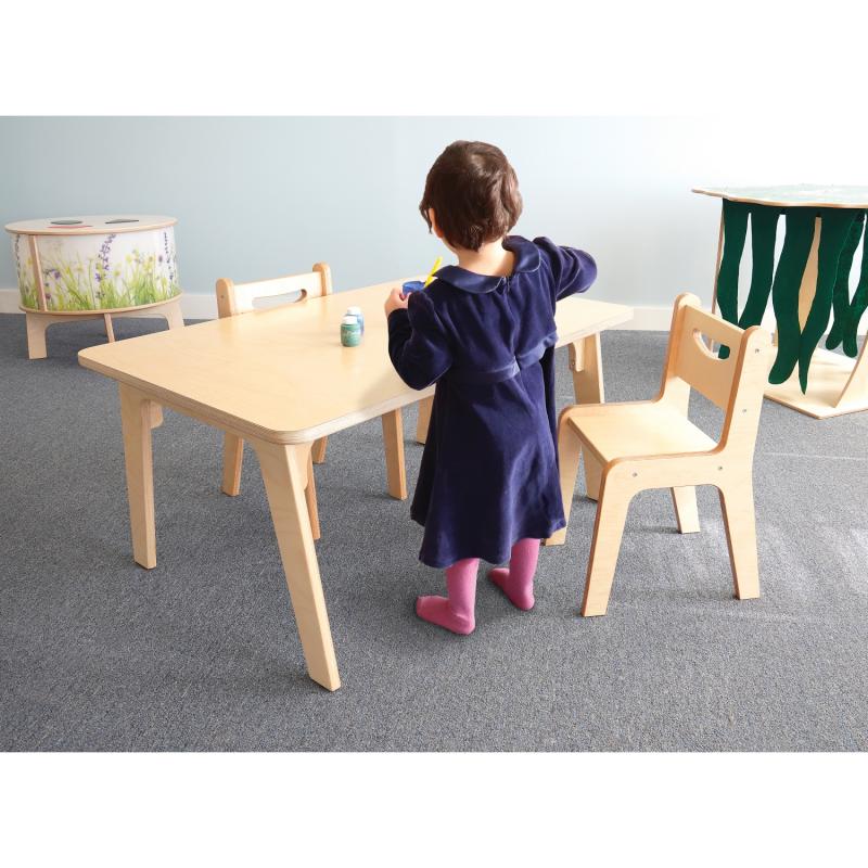 Preschool Table Rectangle Wooden Table Daycare table for toddlers