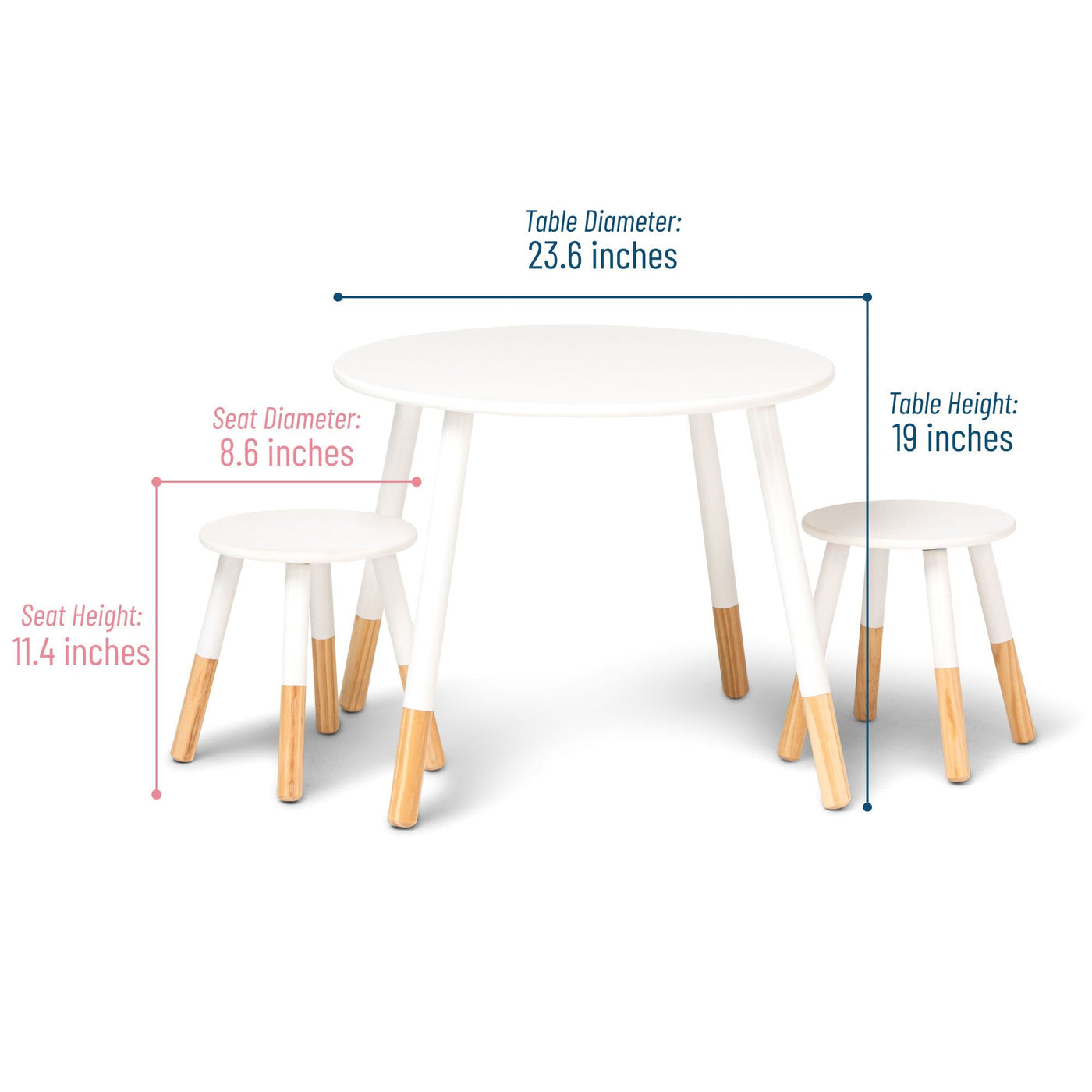 preschool round table and chairs