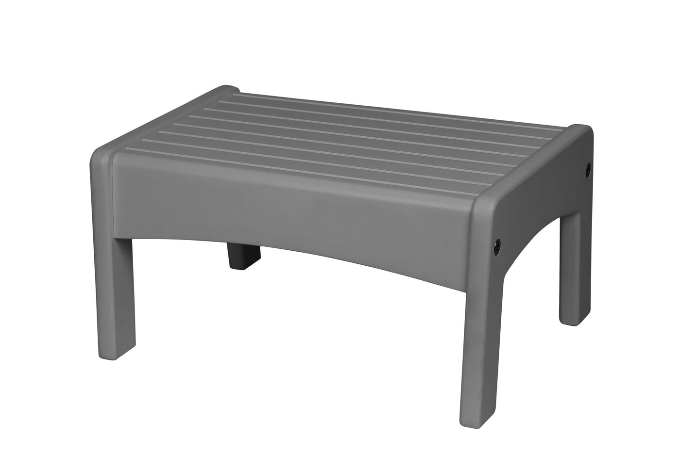 Slatted Step Stool - Gray