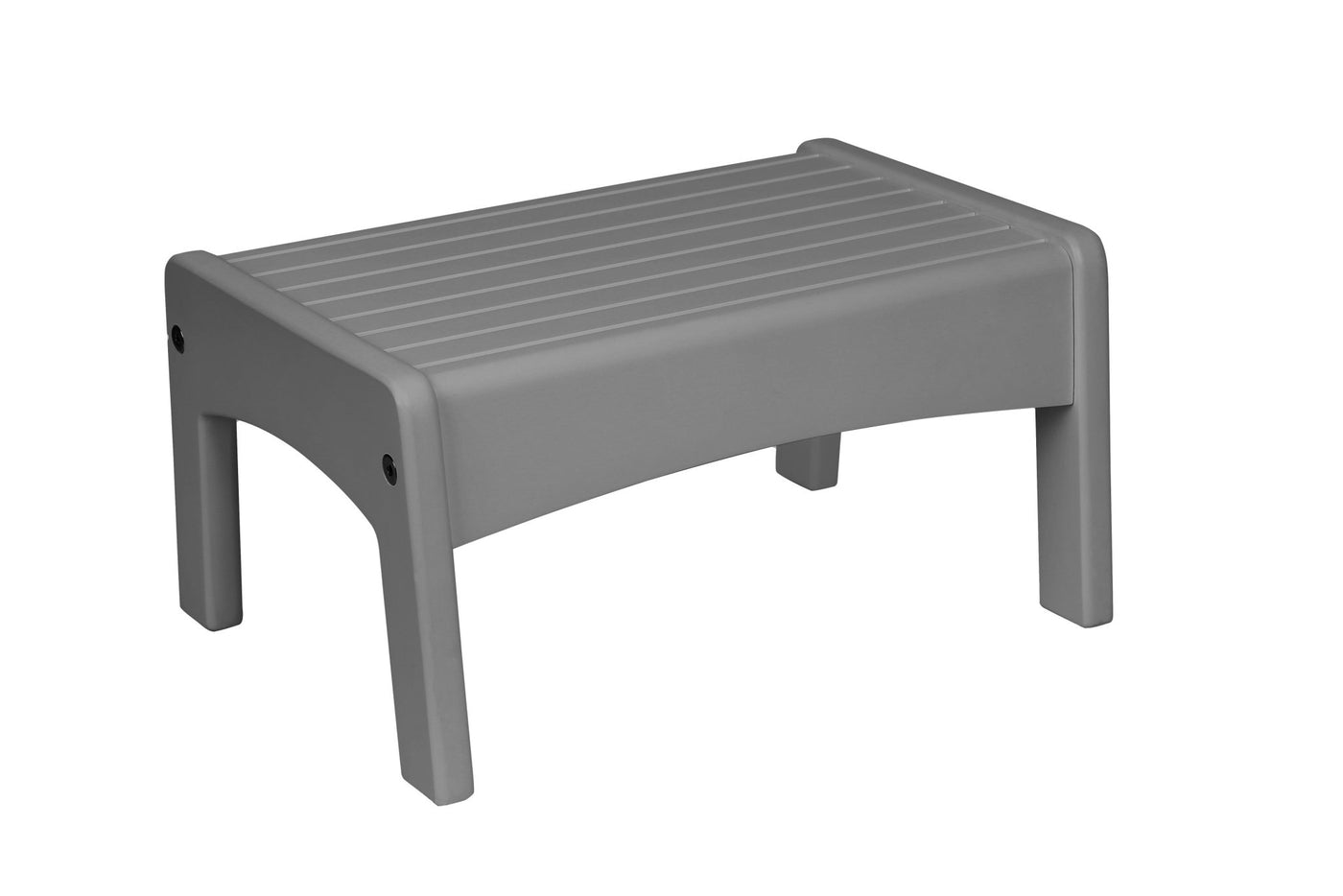 Slatted Step Stool - Gray