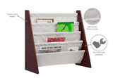 Sling Book Shelf - Cherry w/ Tan