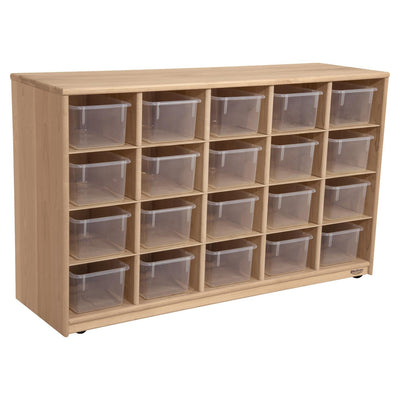 Maple Heritage (20) Cubby Tray Storage