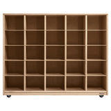 Maple Heritage (25) Cubby Tray Storage without Trays