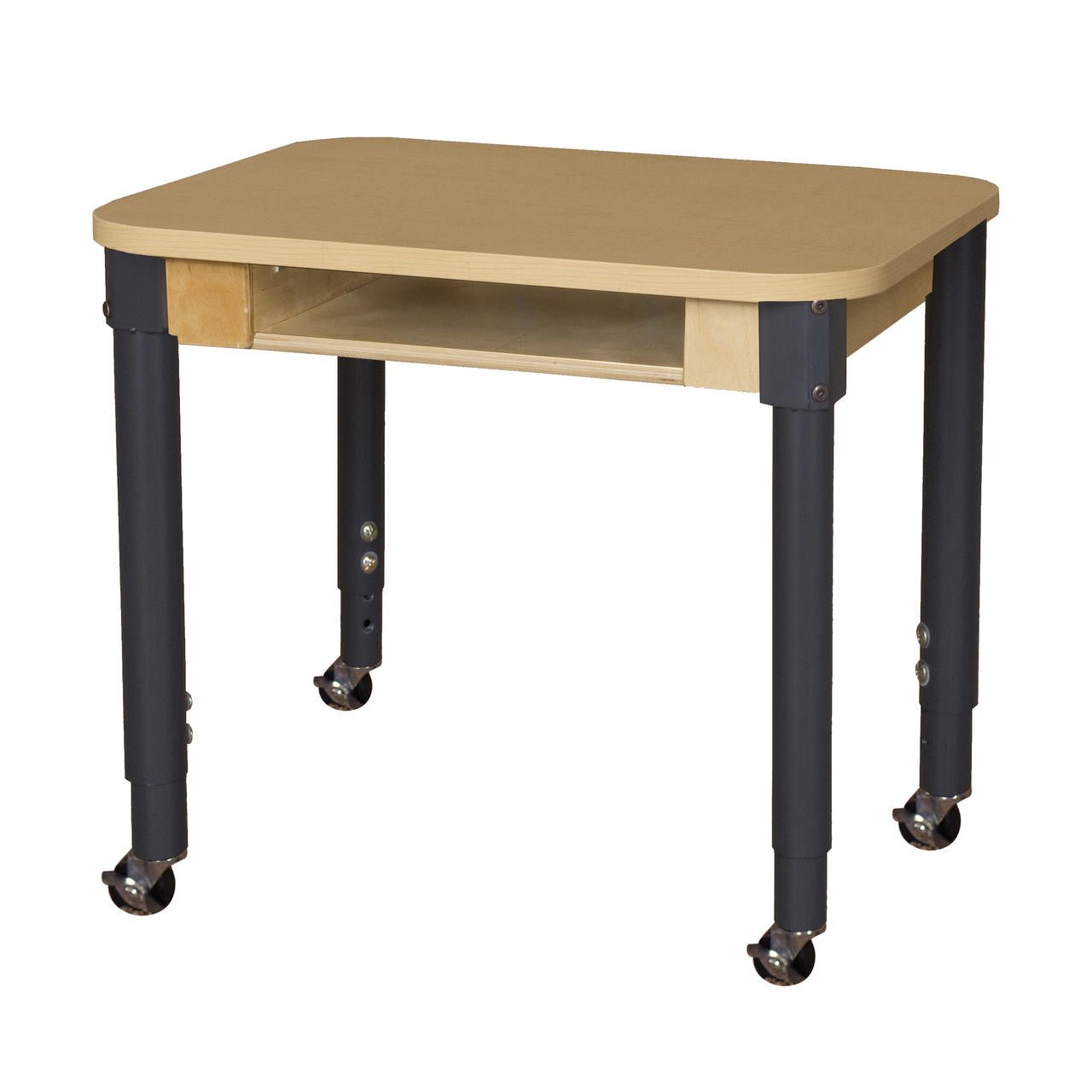 Mobile Classroom High Pressure Laminate Desk with Adjustable Legs 19-30"