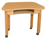 Mobile Synergy 18" x 30" High Pressure Laminate Desk with Hardwood Legs- 20"