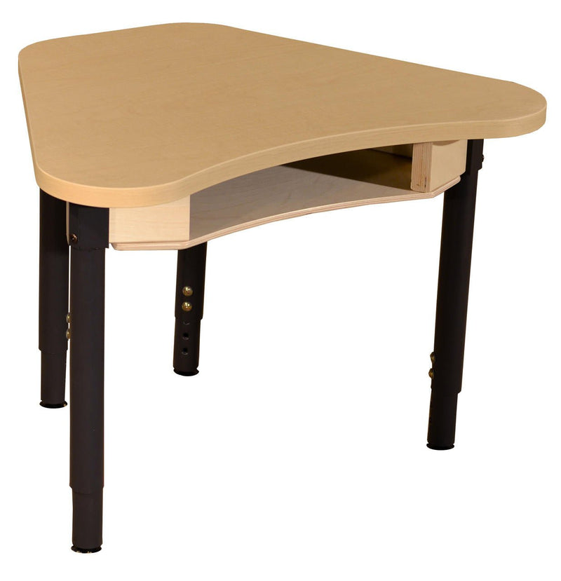 Pressure Laminate Deep Desk with Adjustable Legs 12"-17"