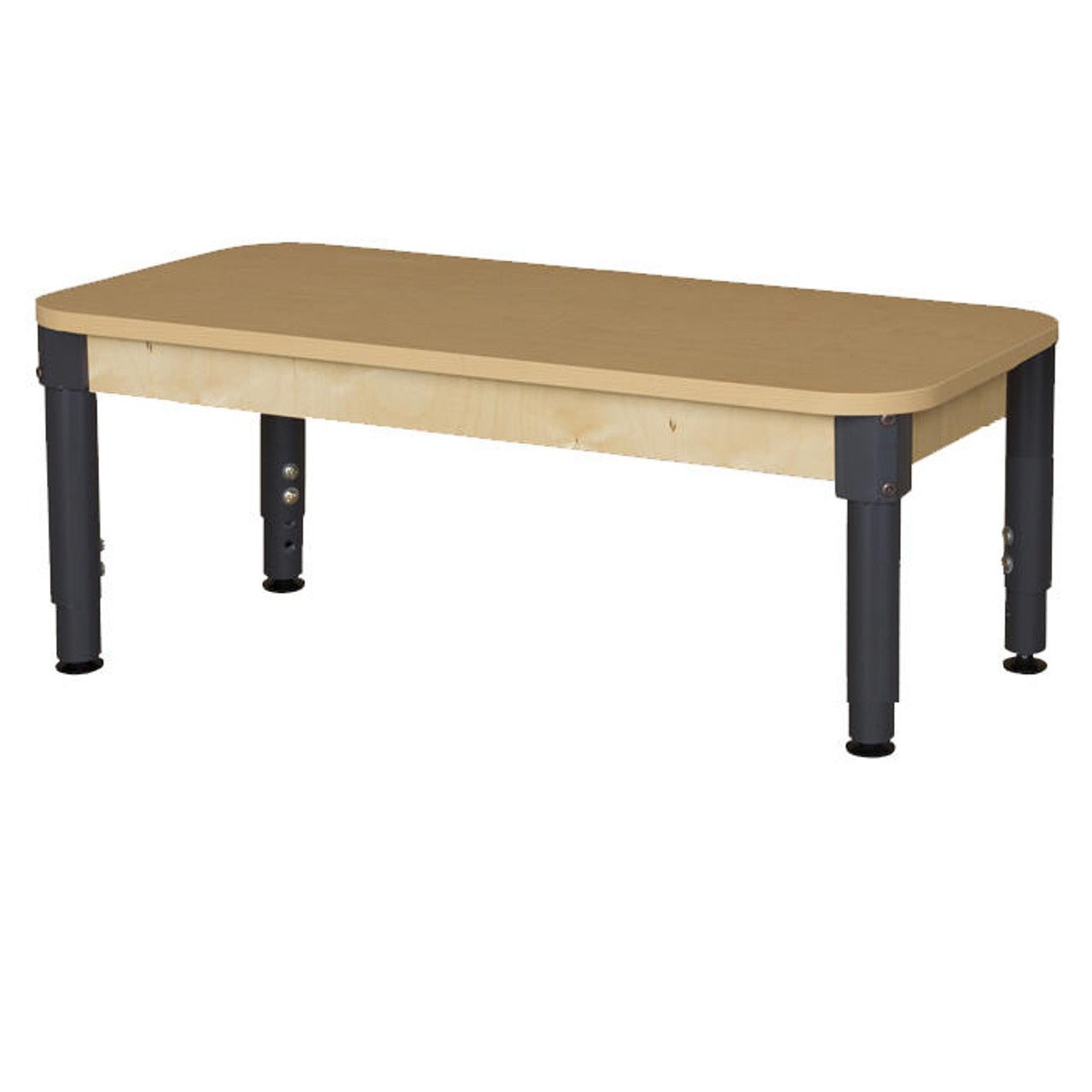 Rectangle High Pressure Laminate Table with Adjustable Legs 12"-17"