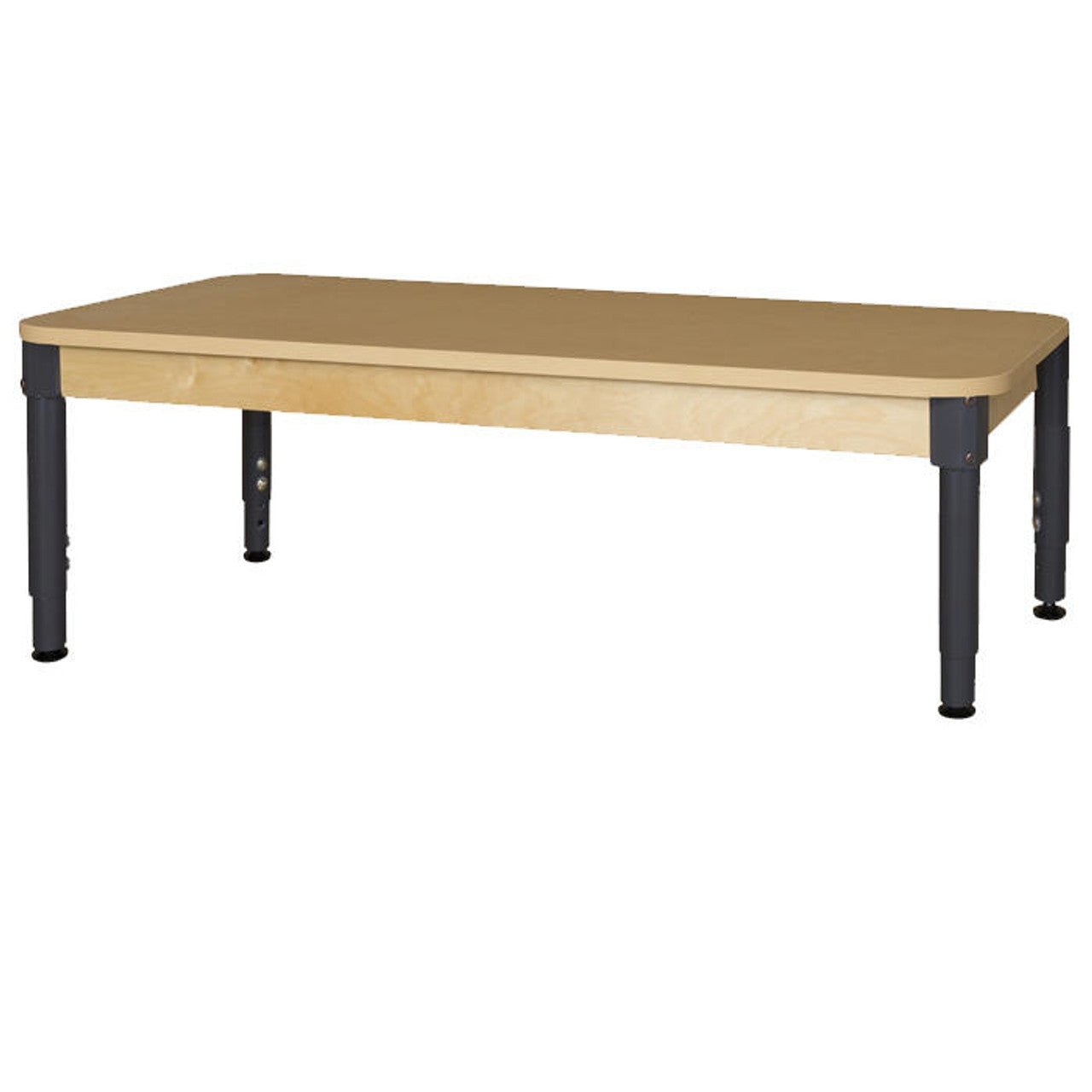 Rectangle High Pressure Laminate Table with Adjustable Legs 12"-17"