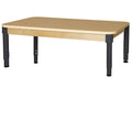 Rectangle High Pressure Laminate Table with Adjustable Legs 12"-17"