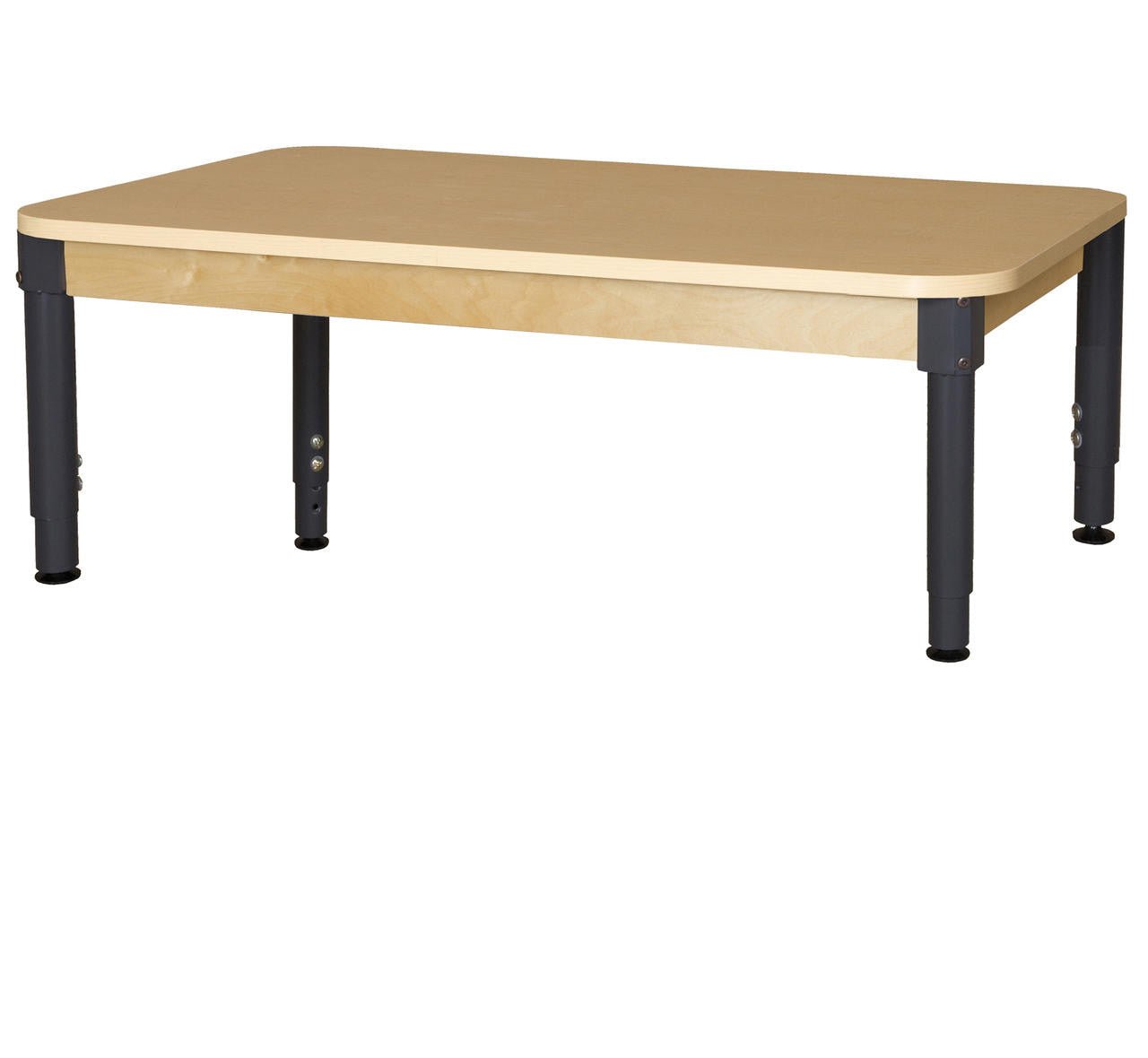 Rectangle High Pressure Laminate Table with Adjustable Legs 12"-17"