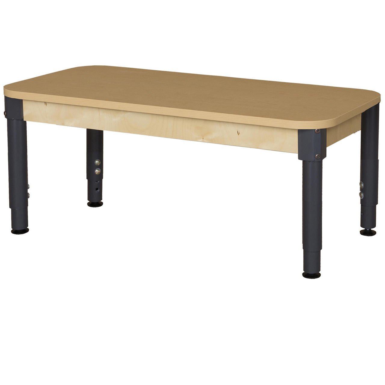 Rectangle High Pressure Laminate Table with Adjustable Legs (12"-17"H)