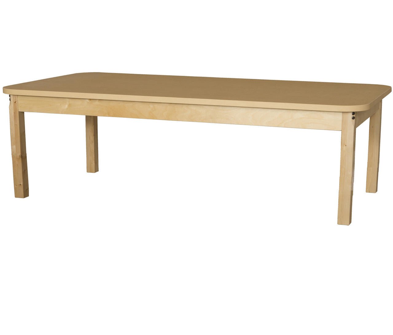 Rectangle High Pressure Laminate Table with Hardwood Legs-16"