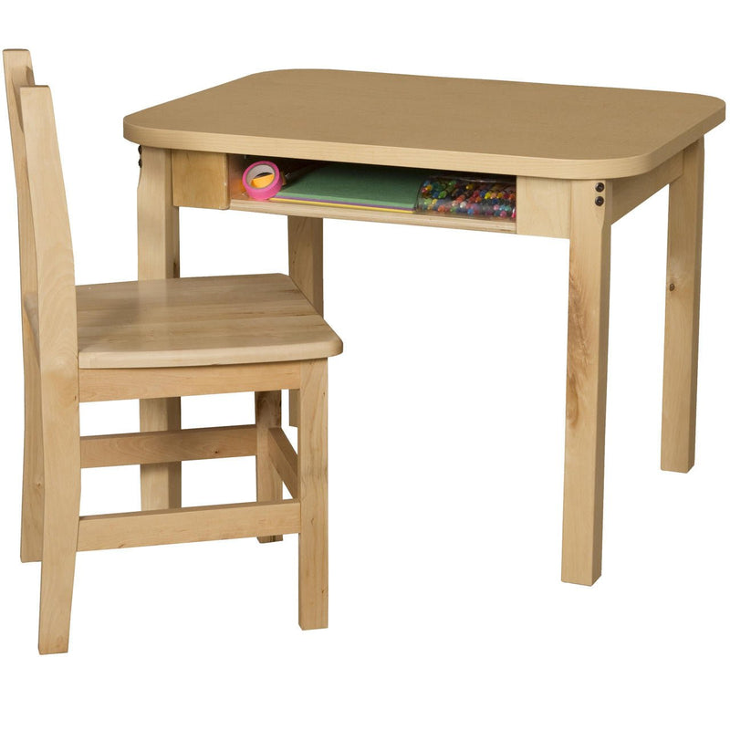 Student Desk with 20" Hardwood Legs