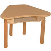 Synergy 24" x 30" High Pressure Laminate Deep Desk with Hardwood Legs- 24"