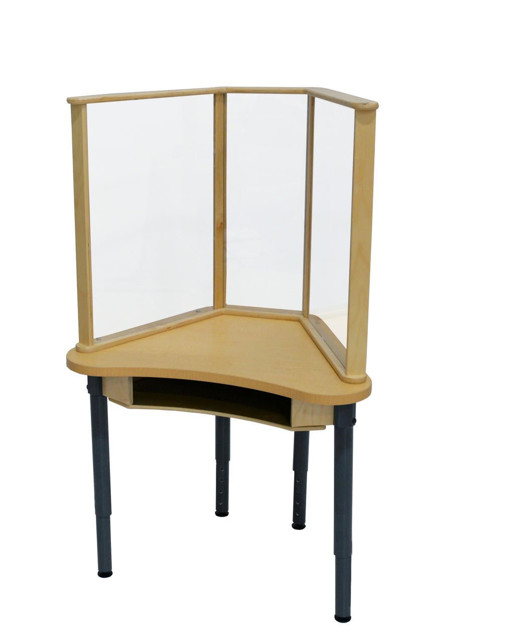 Synergy Desk with Sneeze Guard - 24" x 30"