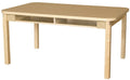 Two Seat Student Desk with 18" Hardwood Legs