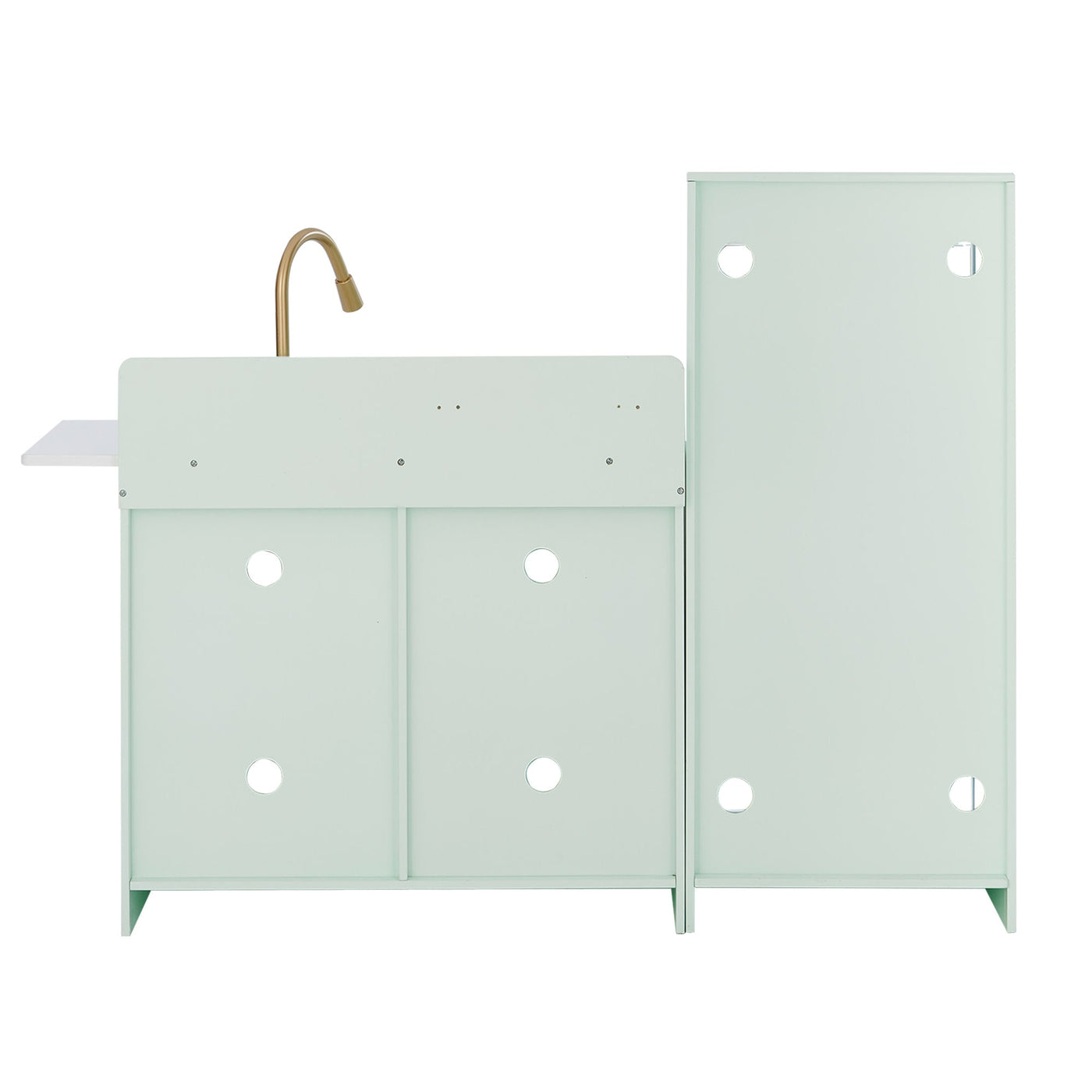 Teamson Kids Little Chef Charlotte Modern Play Kitchen, Mint/Gold